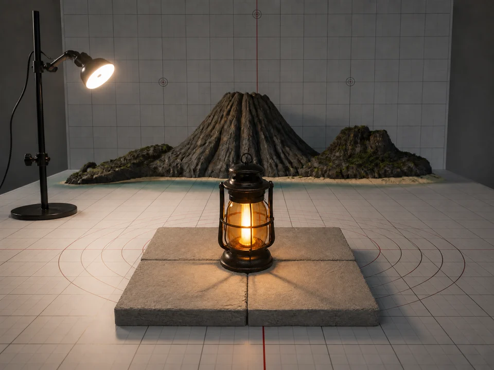 Shadow Physics의 ground-plane-shadow-mapping 커머셜 포토그래피 예시