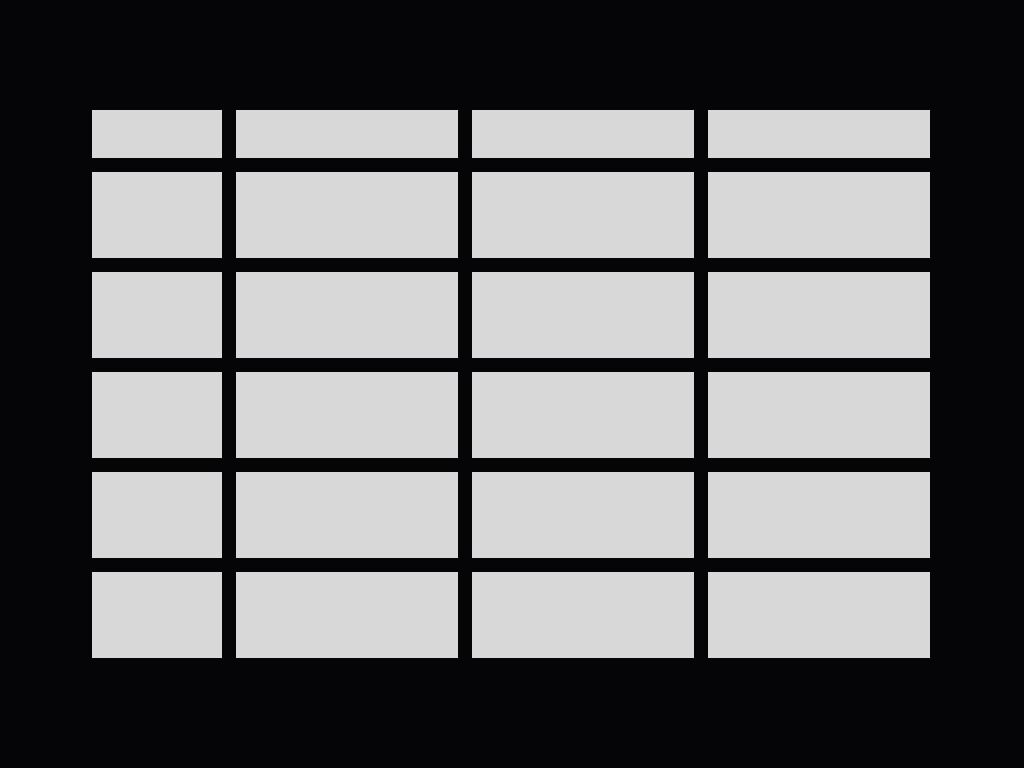 Comparison Table 미리보기