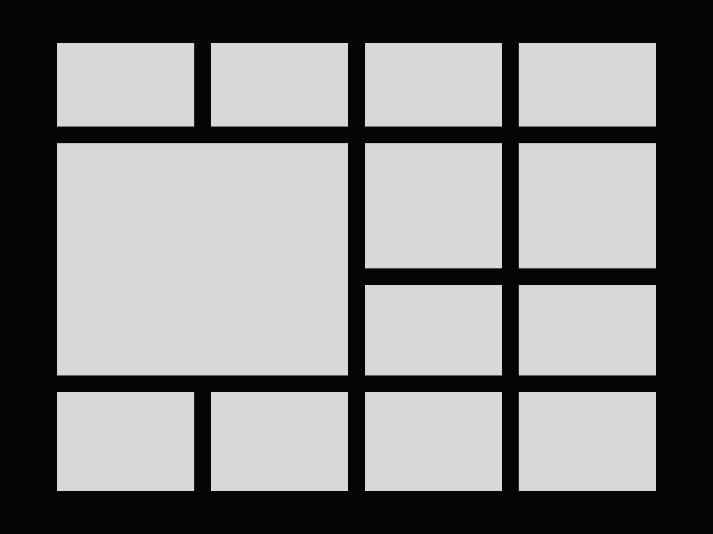 Dashboard / Analytics Grid 미리보기