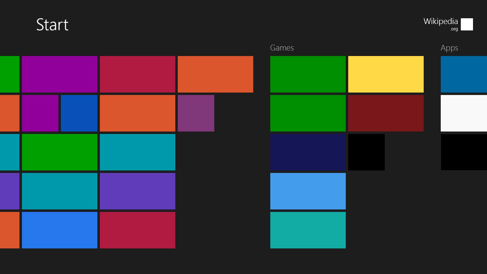 Windows 8 Start Screen